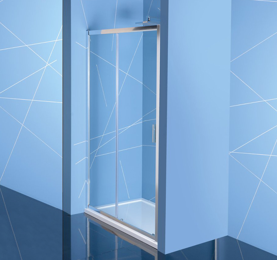 EL1015 Дверь для душа Polysan EASY LINE раздвижная, 1000Х1900, цвет «хром» (полированный алюминий), прозрачное стекло, универсальная
